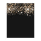 Budget Anniversaire noir parties scintillant or sc