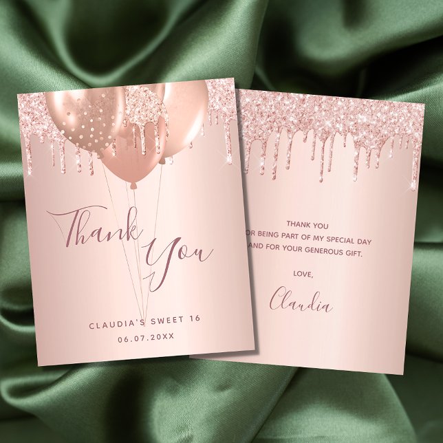 Budget anniversaire rose or rousse parties scintil (Créateur téléchargé)