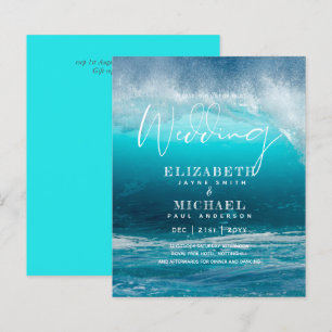 BUDGET Aqua Ocean Wedding Inviter Plage Destinatio