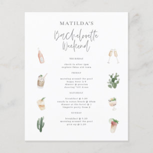 budget aquarelle enterrement de vie de jeune fille