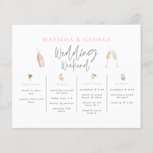 budget Aquarelle mariage week-end bachelorette