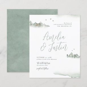 Budget Aquarelle Montagnes Destination Mariage