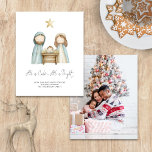 Budget Aquarelle Nativité Scène Tout Est Calme Pho<br><div class="desc">Budget Aquarelle Nativité Scène Tout est calme avec Photo sur le dos. Un prix réduit de 4, 5 x 5, 6 pouces sur un semi-brillant de 110 livres, semblable en épaisseur à une carte postale, mais ne convient pas à l'utilisation comme carte postale. Une aquarelle minime illustrant Marie, Joseph et...</div>