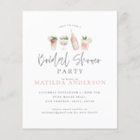 budget aquarelle nuptiale invitation à la fête de 