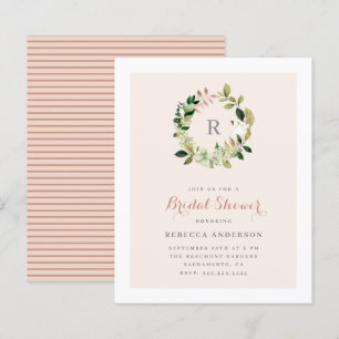 Budget Aquarelle Verdure Fête des mariées de couro