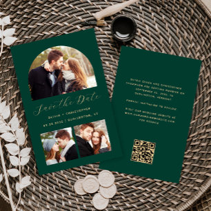 Budget Arche 3-Photos Montage Vert QR Enregistrez
