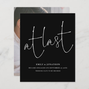 Budget Au Dernier Black Script Photo Fiançailles