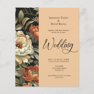 Budget Automne Argile Faire-part de mariage floral