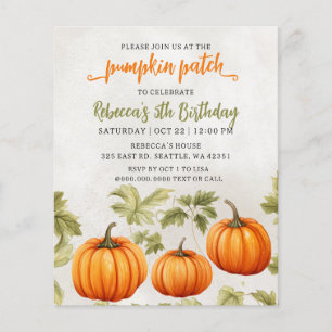 Budget Automne Burnt Orange Citrouille Patch Anniv