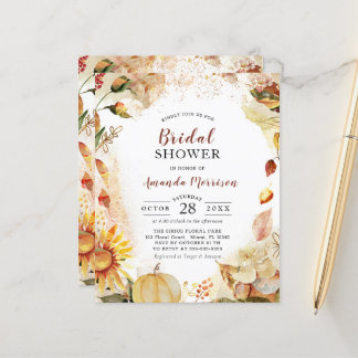 Budget Automne Mariage Fête des mariées tournesol