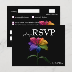 🌈 Budget avec menu RSVP Technicolor Love