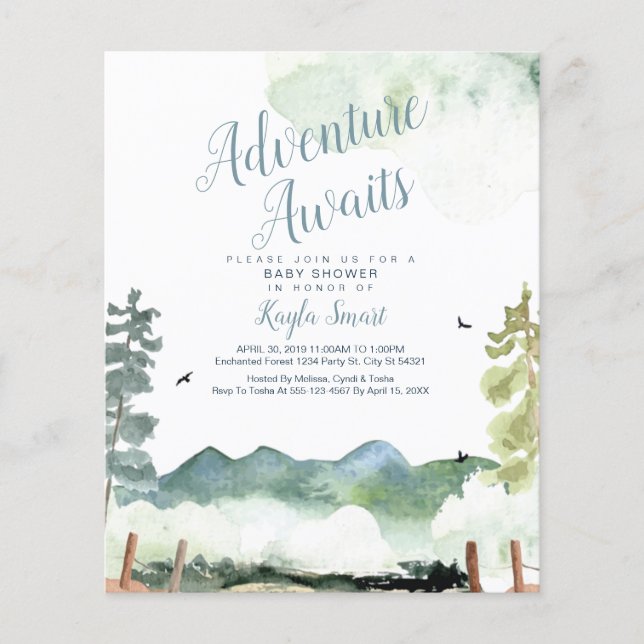 Budget Aventure Attend Les Invitations (Devant)