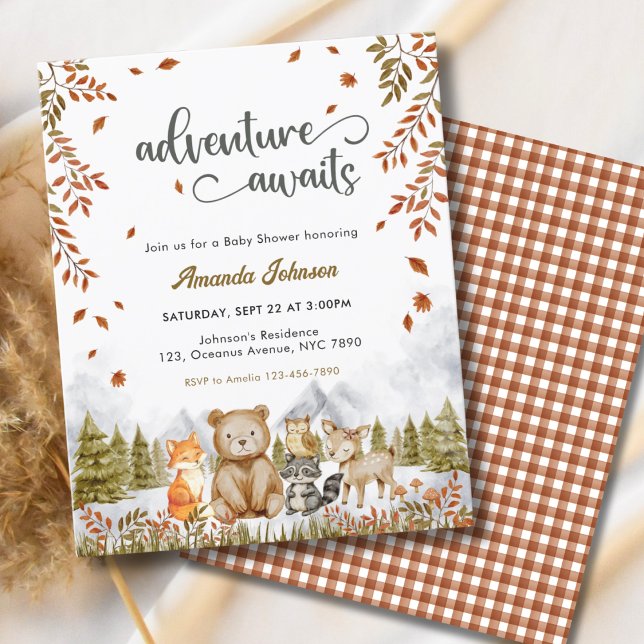 Budget Aventure Baby shower d'animaux de bois (Créateur téléchargé)