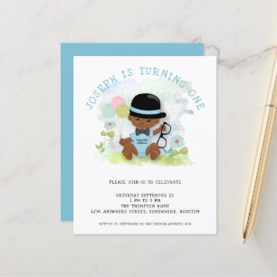 Budget Baby Boy Invitation de fête d'anniversaire