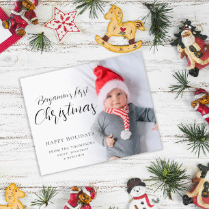 BUDGET Baby First Christmas Script Photo personnal