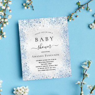 Budget Baby shower argent parties scintillant pous