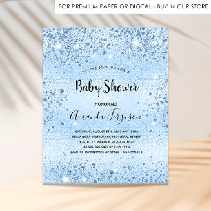 Budget Baby shower bleu parties scintillant de mét