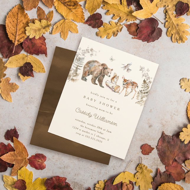 Budget Baby shower des animaux forestiers (Créateur téléchargé)