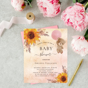 Budget Baby shower pampas herbe tournesol tétée