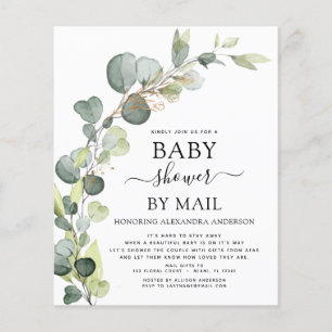 Budget Baby shower Par Mail Eucalyptus