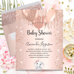 Budget Baby shower rose or parties scintillant élé