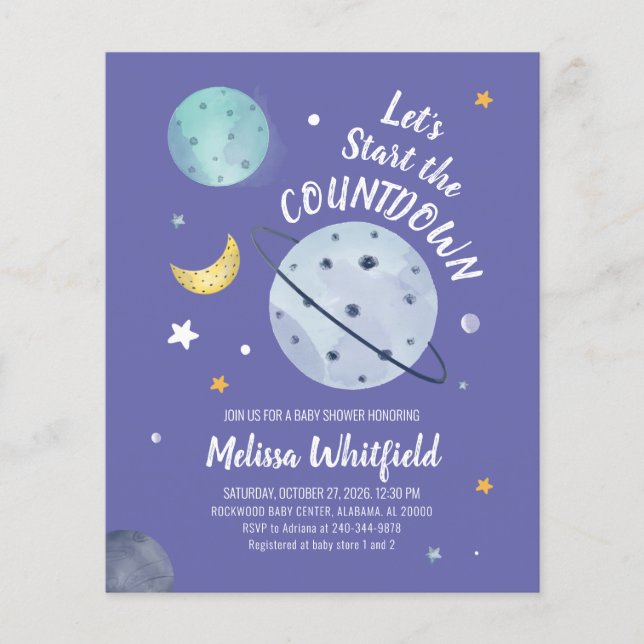 Budget Baby shower spatial (Devant)
