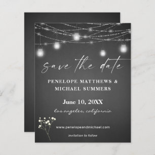 Budget Baby's Breath G Chalkboard Save Date