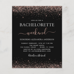 Budget Bachelorette Week-end Rose Rose Gold Partie