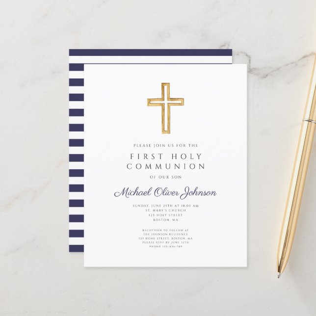 Budget bandes bleues religieuses garçon première c (Devant/Arrière en situation)