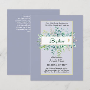 Budget BAPTISM Baptiser la verdure Feuilles Invita