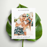 Budget Be My Bridesmaid<br><div class="desc">Économisez de l'argent sur les papeteries mariages qui ont une option pour les enveloppes. Demandez à votre ami ou membre de votre famille de faire partie de votre journée spéciale d'une manière cool et mémorable avec votre carte de Calligraphie de proposition de photo Be My Bridesmaid.</div>