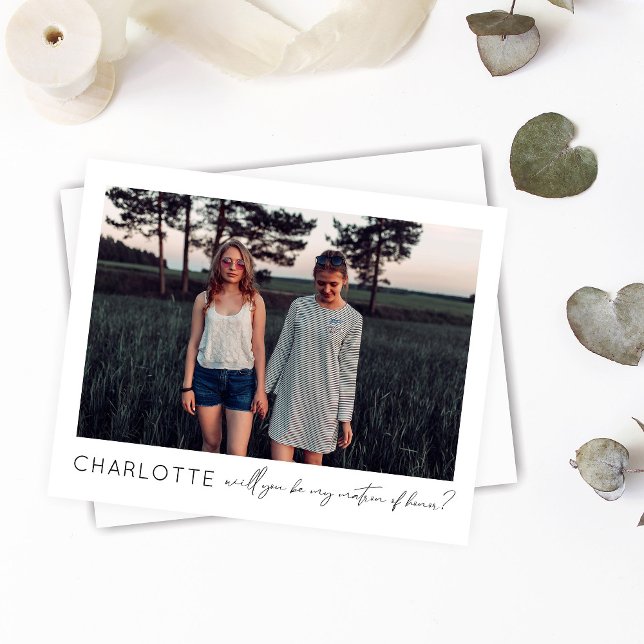 Budget Be My Matron of Honor Photo Proposition Scr (Créateur téléchargé)