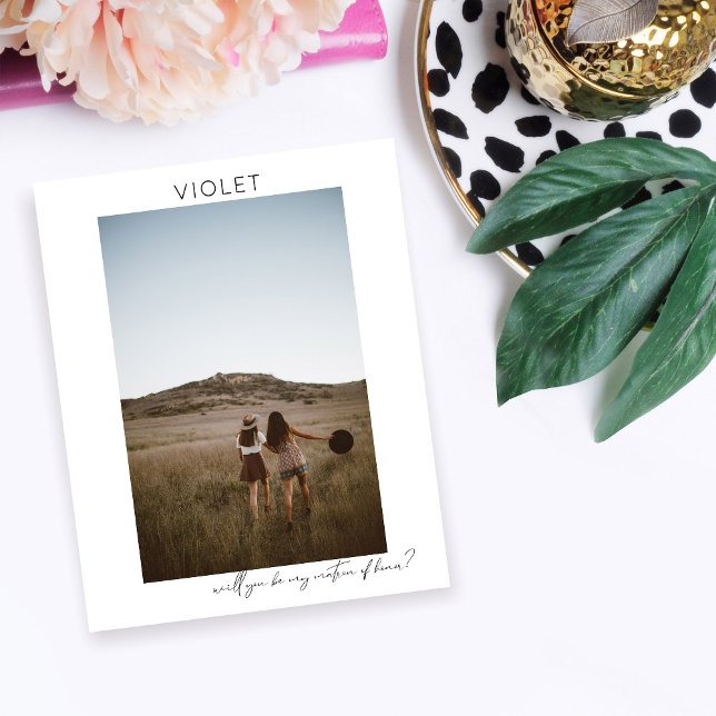 Budget Be My Matron of Honor Photo Proposition Scr (Créateur téléchargé)