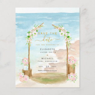 BUDGET Beach Coastal Destination Enregistrer Date