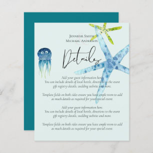 BUDGET Beach Ocean Life Mariage Détails du boîtier