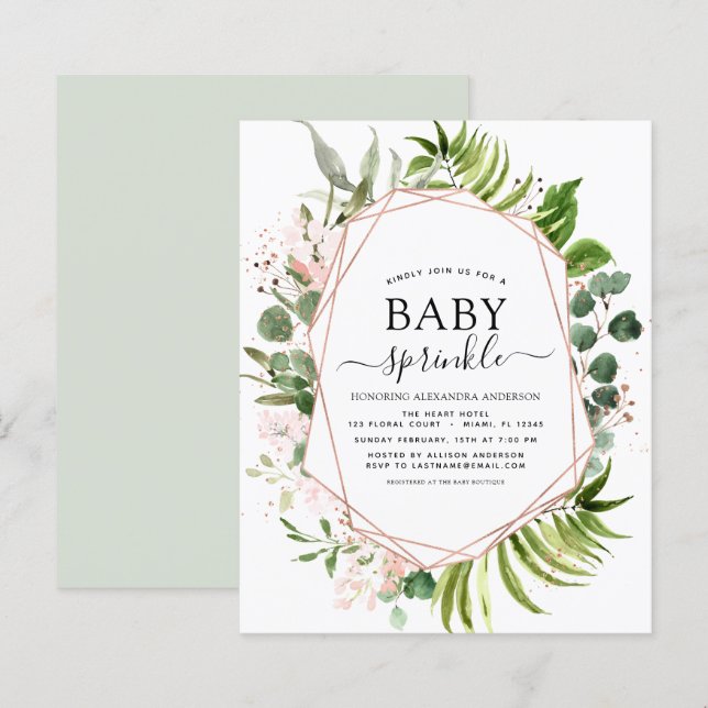 Budget Bébé Sprinkle Douche Eucalyptus verdure (Devant / Derrière)