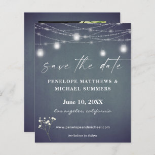 Budget Bébé's Breath BG Chalkboard Photo Save Date