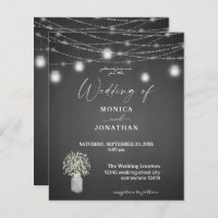 Budget Bébé's Breath, G Chalkboard, String Lights