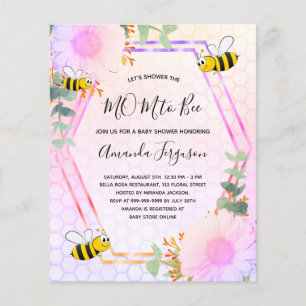 BUDGET Bee Baby shower arc-en-ciel MOM à être