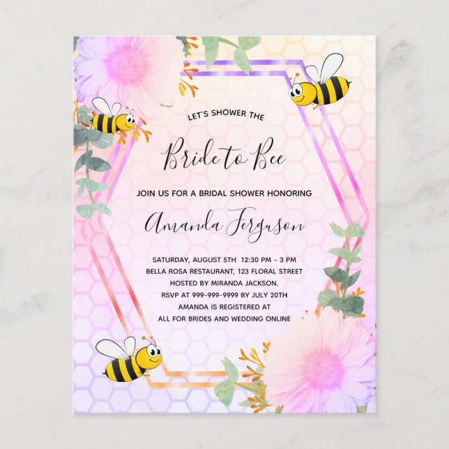 BUDGET Bee Mariée mariée arc-en-ciel à être (Devant)