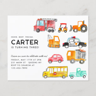 Budget Beep Beep Vroom Transport Enfant Anniversai