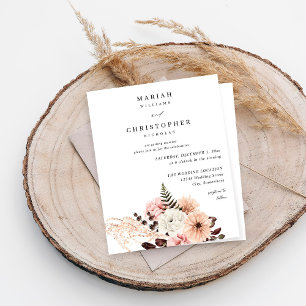 Budget Beige & Blush rose Rustique Mariage floral