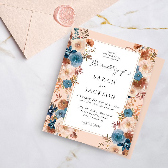 Budget Beige & Dusty Blue Floral Mariage S2 (Créateur téléchargé)