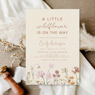 Budget Beige Un Peu Baby shower Fleur sauvage