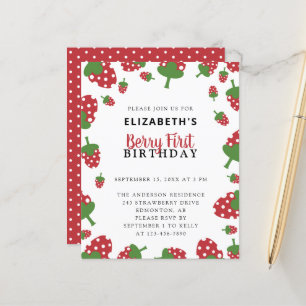 Budget Berry Premier anniversaire mignonne Fille f