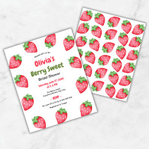 Budget Berry Sweet Strawberry Fête des mariées Inv