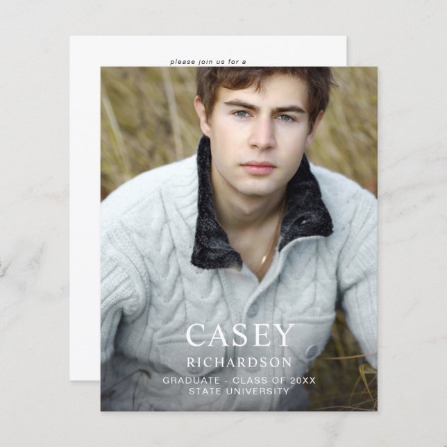 Budget Big Mod Nom Photo Graduation Party VER (Devant / Derrière)