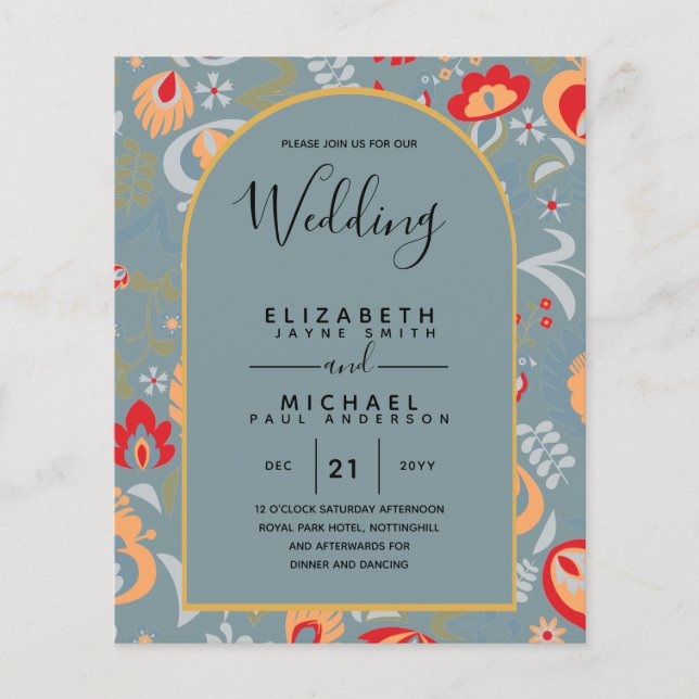 BUDGET Bilingue Espagnol Anglais Boda Mariage (Devant)