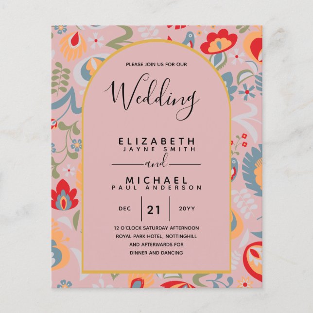 BUDGET Bilingue Espagnol Anglais Mariage (Devant)
