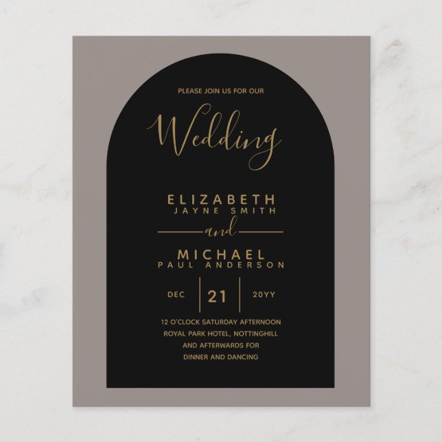 BUDGET Bilingue Espagnol Boda Anglais Mariage (Devant)